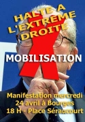 Manifestations et mobilisation contre l'extrême droite à Bourges