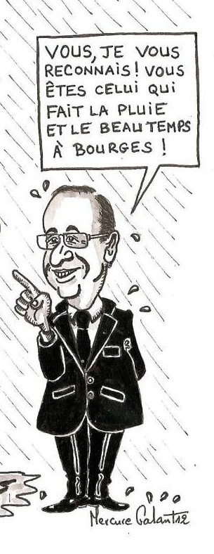 Sous la pluie...